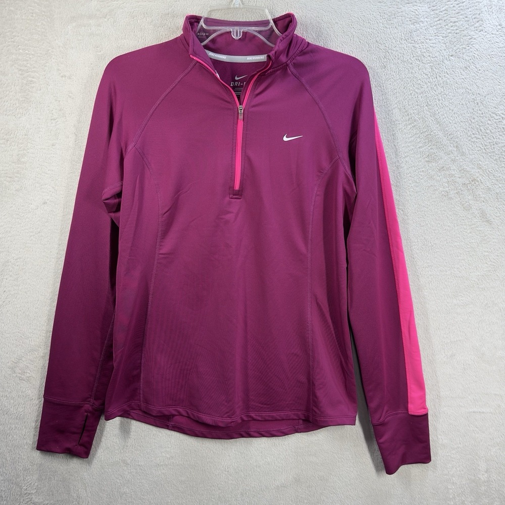 Nike Running Dri Fit Women's Purple and Pink Sweatshirt‎ Size Medium EUC